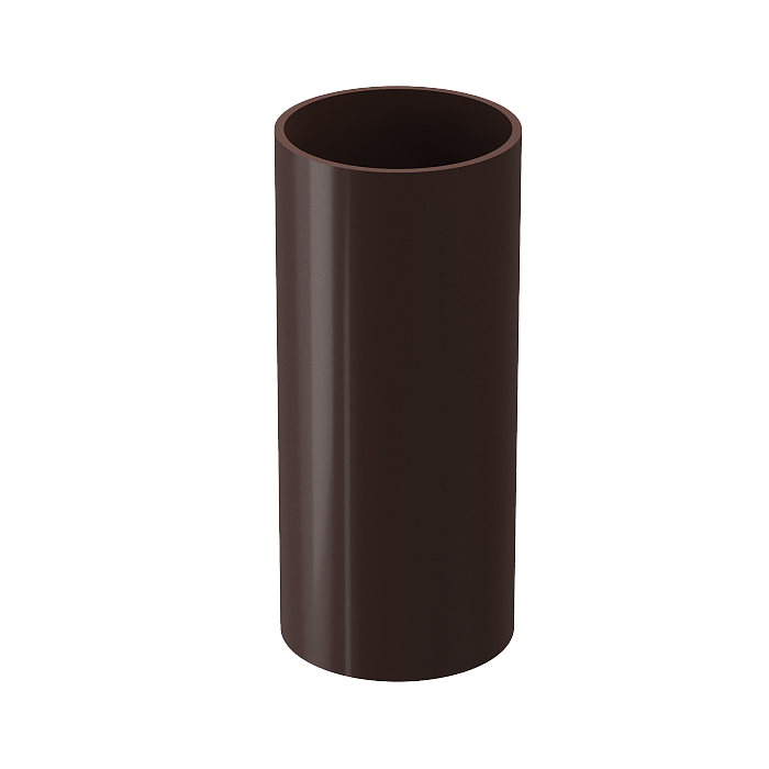 Труба водосточная 2 м Standard, тёмно-коричневый