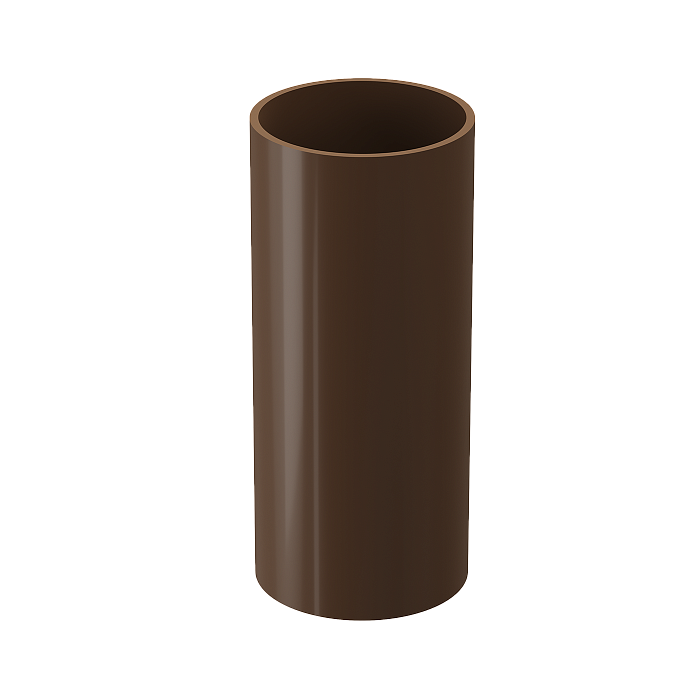 Труба водосточная 1 м Standard, светло-коричневый