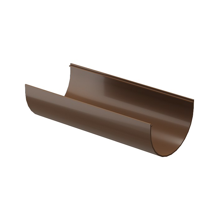 Желоб водосточный 2 м Standard, светло-коричневый